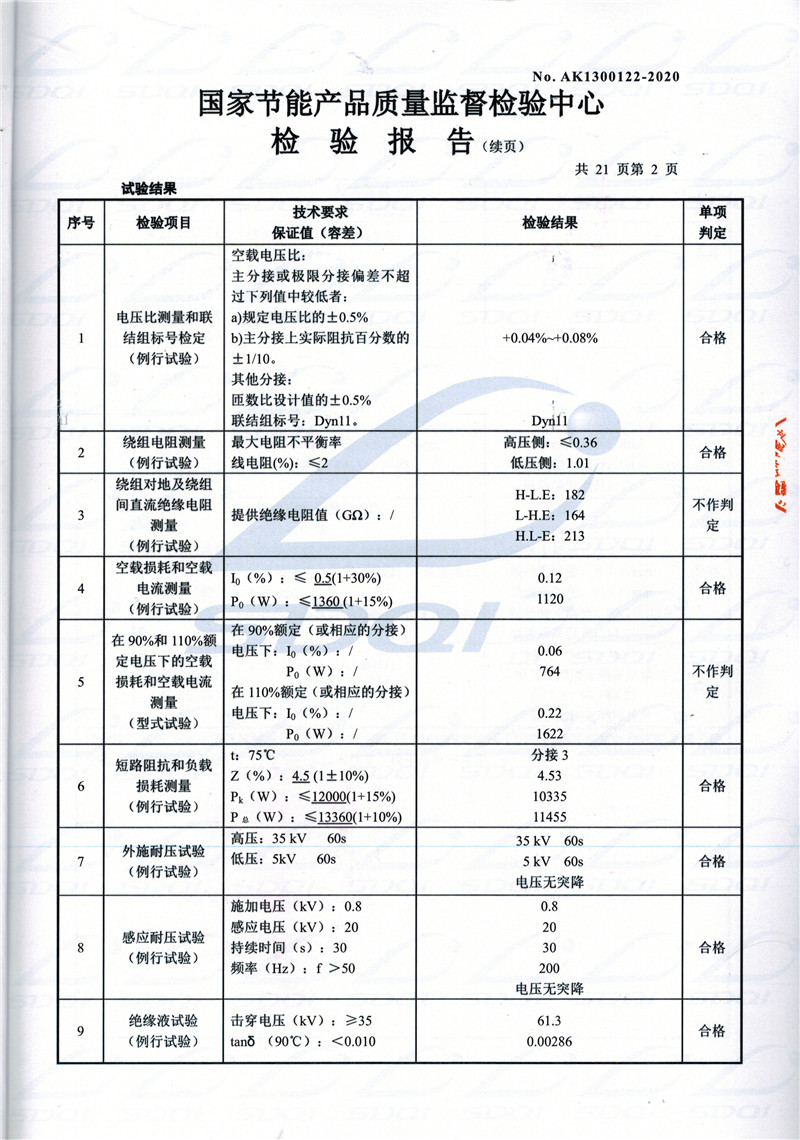 高低压试验报告-S11-1250喜德喜德喜德油浸式变压器-2.jpg